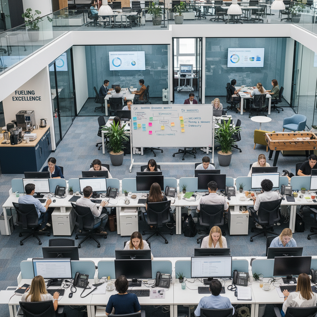 Hands using laptop with payroll and tax icons